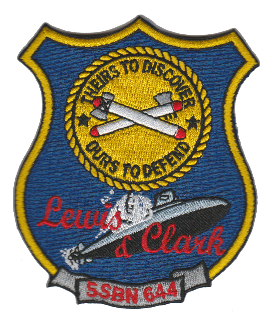 Officially Licensed US Navy USS Lewis & Clark SSBN-644 Patch
