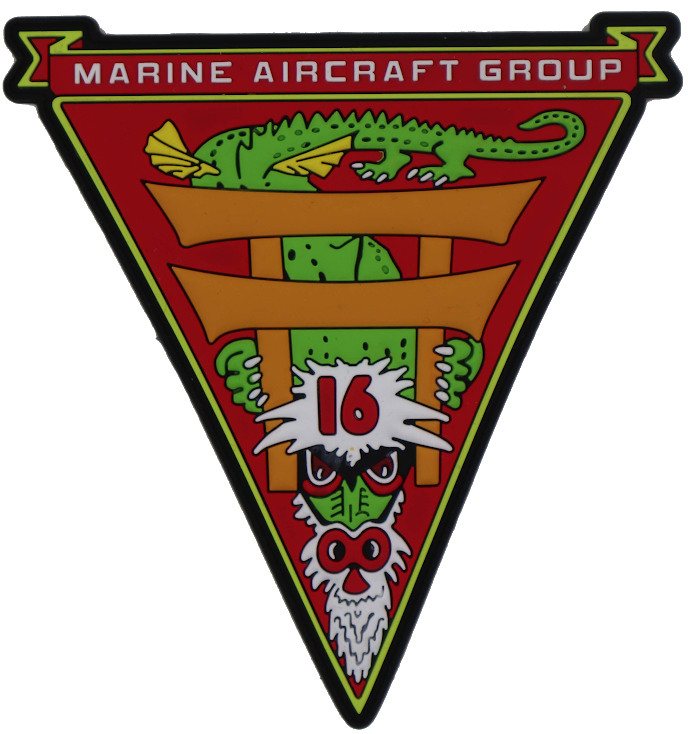 Officially Licensed USMC Marine Aircraft Group MAG-16 PVC Patch