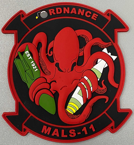 Official MALS-11 Devilfish Ordnance PVC Patch