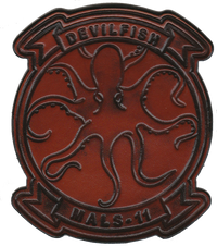 Officially Licensed MALS-11 Devilfish Leather Patch