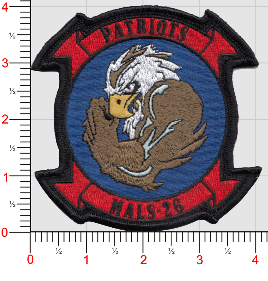 Officially Licensed USMC MALS-26 Patriots Patches