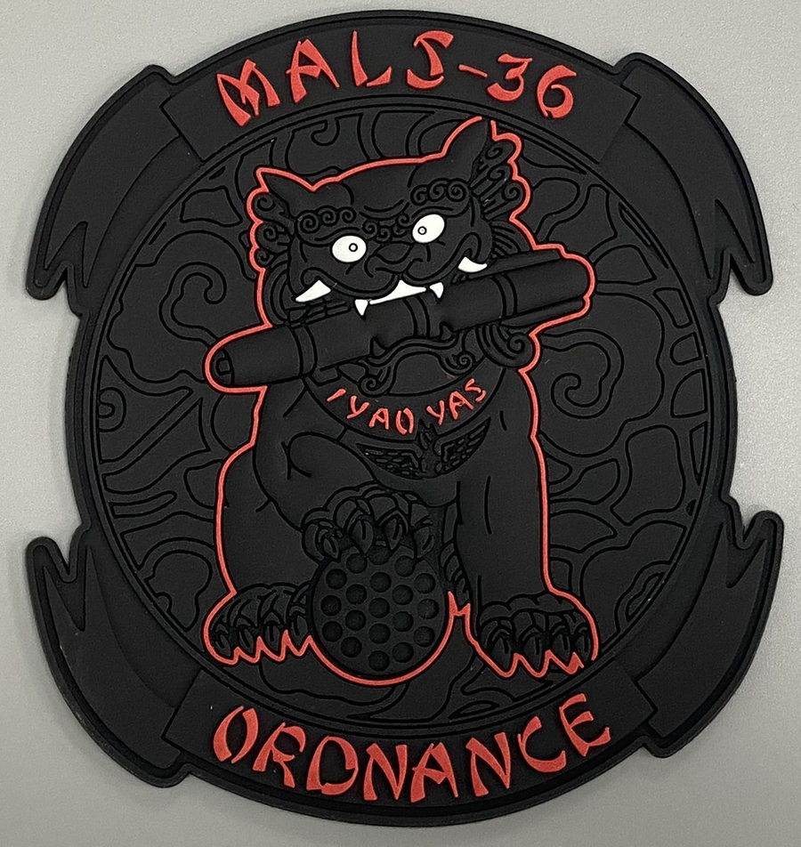 Official MALS-36 Ordnance PVC Glow Patch