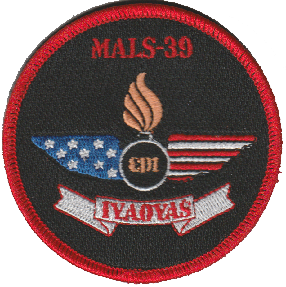 Official MALS-39 Hellhounds Flightline Qual Patches