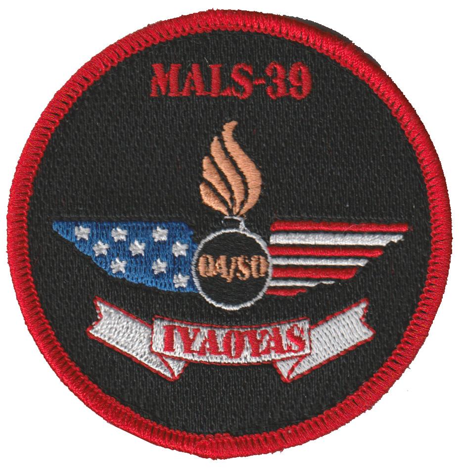 Official MALS-39 Hellhounds Flightline Qual Patches