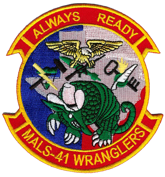 Officially Licensed USMC MALS-41 Wranglers Patch
