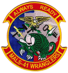 Officially Licensed USMC MALS-41 Wranglers Patch