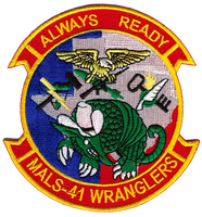 Officially Licensed USMC MALS-41 Wranglers Patch