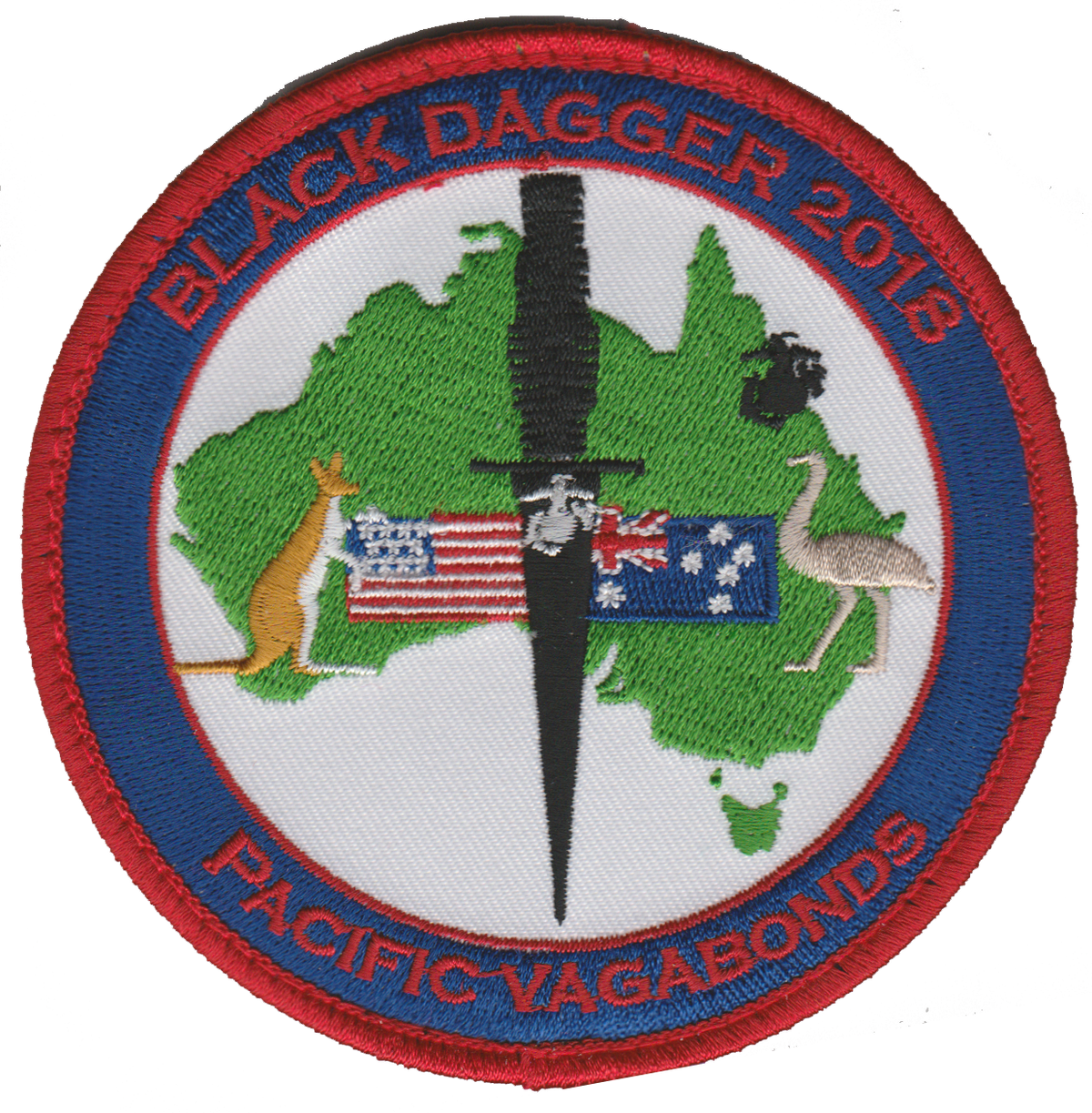 MASS-2 Pacific Vagabonds Australia Black Dagger 2018 Patch
