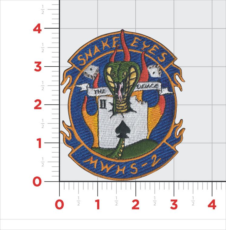 Officially Licensed USMC MWHS-2 Snake Eyes Command Patch