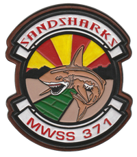 Officially Licensed MWSS-371 Sandsharks Leather Patches