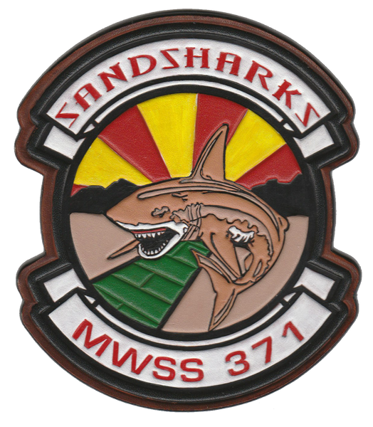 Officially Licensed MWSS-371 Sandsharks Leather Patches