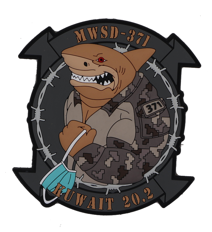 Official MWSD-371 Sand Sharks Kuwait 20.2 PVC Patch