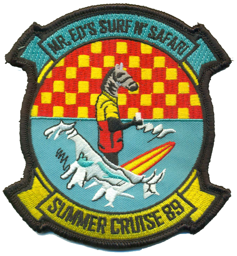 Official HMM-264 Mr Ed Surfin' Safari '89 Cruise Patch