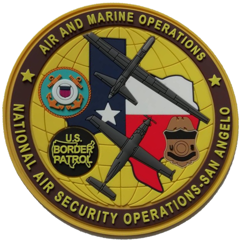 CBP NASOC San Angelo Air & Marine PVC Patches
