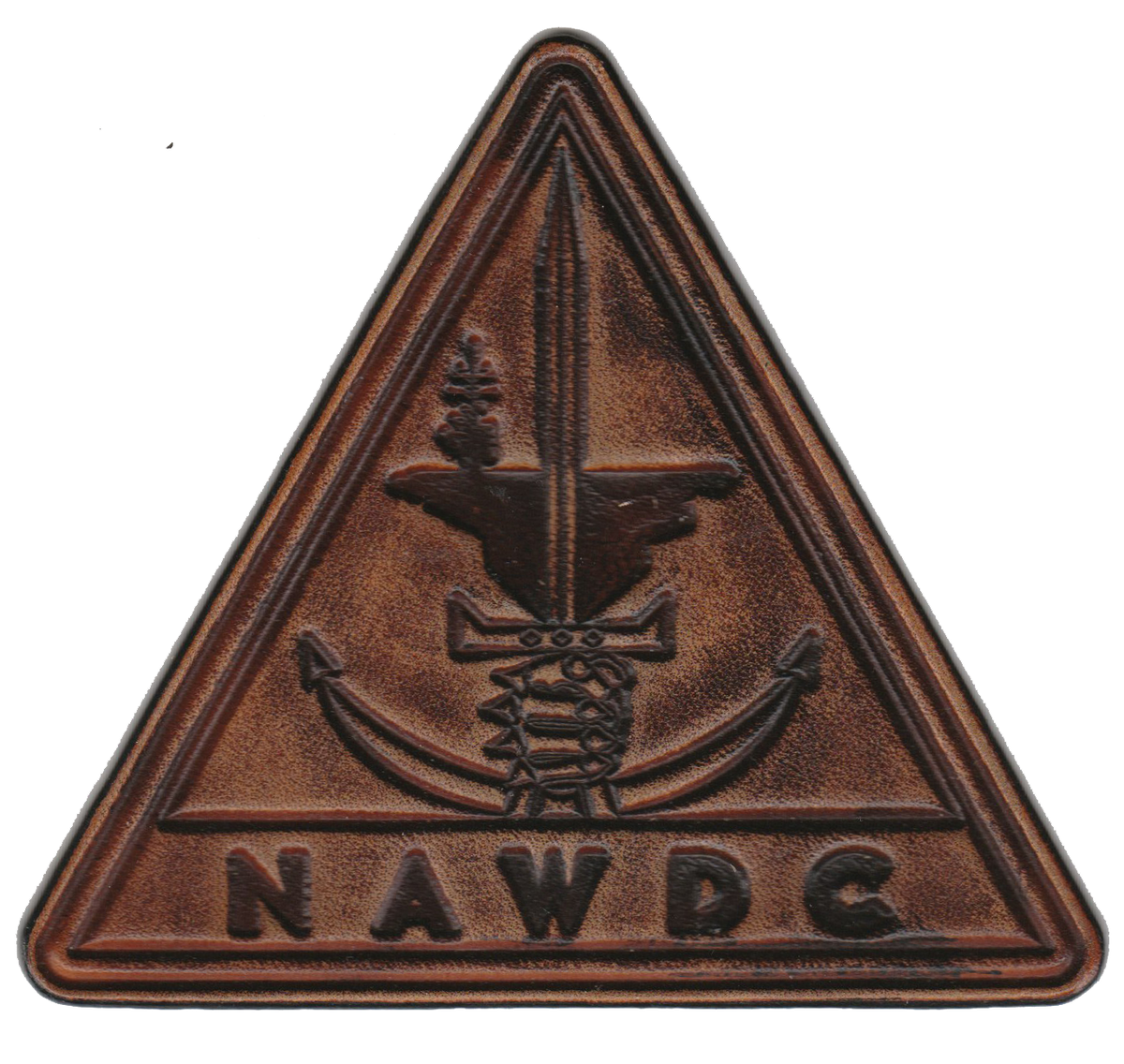 Officially Licensed US Navy NAWDC Leather Patches