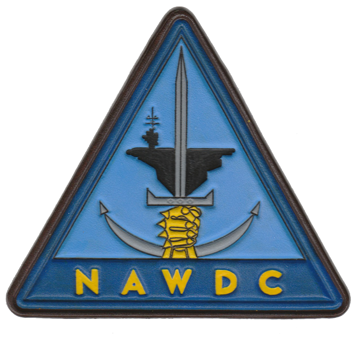 Officially Licensed US Navy NAWDC Leather Patches