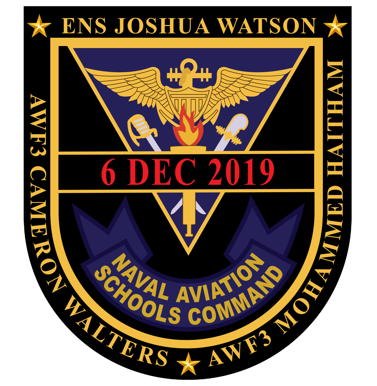 NAS Pensacola Schools Command Memorial Patch and Sticker