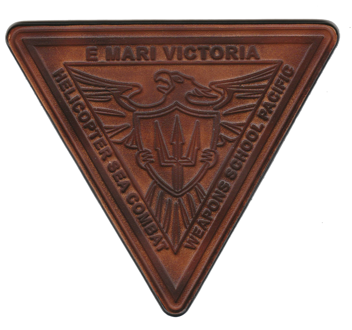 Officially Licensed US Navy Helicopter Sea Combat Weapons School Pacific HSCWSP Leather Patches