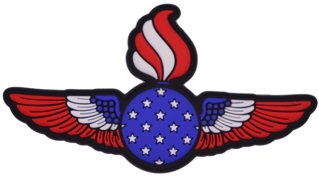 4th of July Ordnance Wings PVC Patch