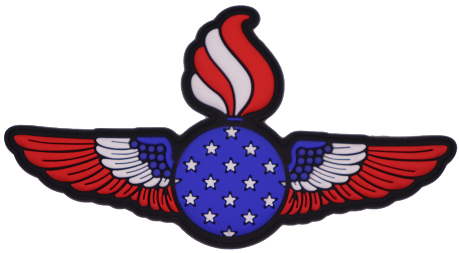 4th of July Ordnance Wings PVC Patch