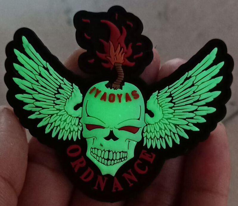 IYAOYAS PVC Skull Glow Patch