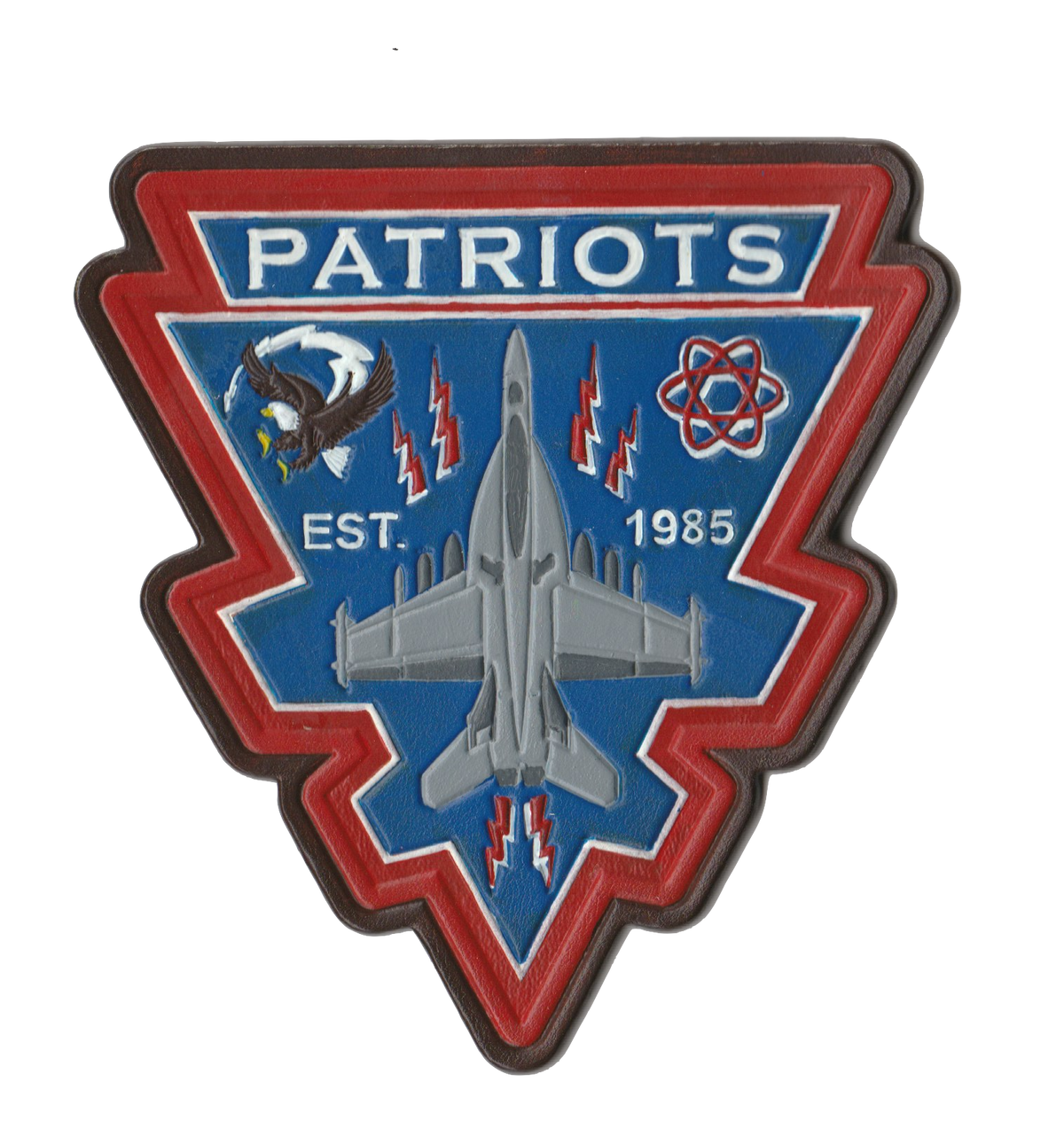 Official VAQ-140 Patriots EA-18G Leather Shoulder Patch