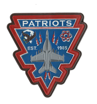 Official VAQ-140 Patriots EA-18G Leather Shoulder Patch