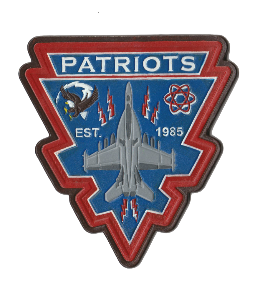 Official VAQ-140 Patriots EA-18G Leather Shoulder Patch