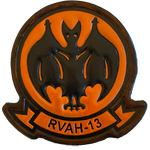 Officially Licensed US Navy RVAH-13 Bats Leather Squadron Patch