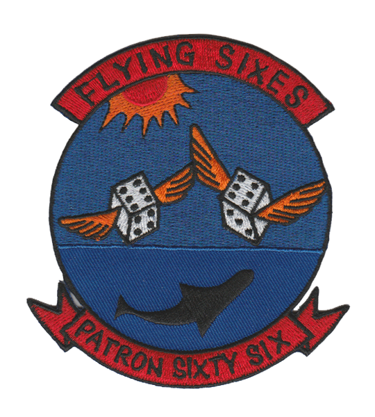 Officially Licensed US Navy VP-66 Flying Sixes Patch