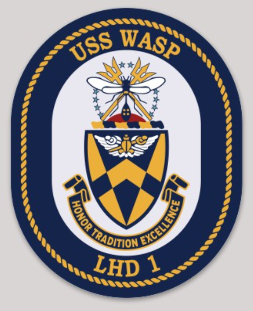 Officially Licensed US Navy USS Wasp LHD-1 Sticker