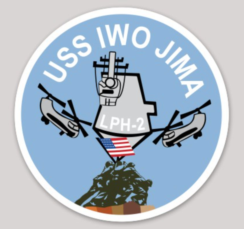 USS Iwo Jima LPH-2 Sticker