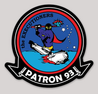 Officially Licensed US Navy VP-93 Executioners Sticker