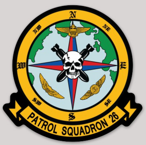 Officially Licensed US Navy VP-26 Tridents Sticker