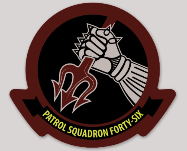 Officially Licensed US Navy VP-46 Grey Knights Sticker