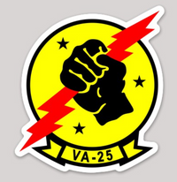 Officially Licensed US Navy VA-25 Fist of the Fleet Sticker