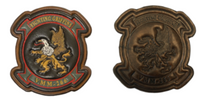 Officially Licensed USMC VMM-266 Fighting Griffins Leather Patches