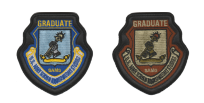 USAF SAMS Graduate Leather Edge Patch