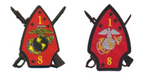 Officially Licensed USMC 1st Battalion 8th Marines Patch