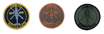 Official US Navy HSM-73 Battle Cats Shoulder Patches