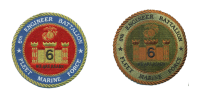 Officially Licensed USMC 6th Engineer Bn Patch