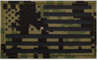 IR Infrared US Flag Patches