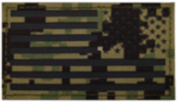 IR Infrared US Flag Patches