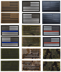 IR Infrared US Flag Patches