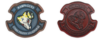 Officially Licensed US Navy VFA-83 Rampagers Leather Patches