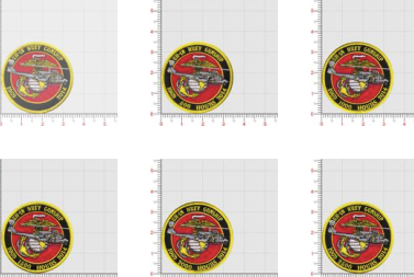 Officially Licensed USMC UH-1N Huey Gunship Hours Patch