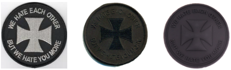 Official HMLA-169 We Hate Each Other But We Hate You More Shoulder Patches