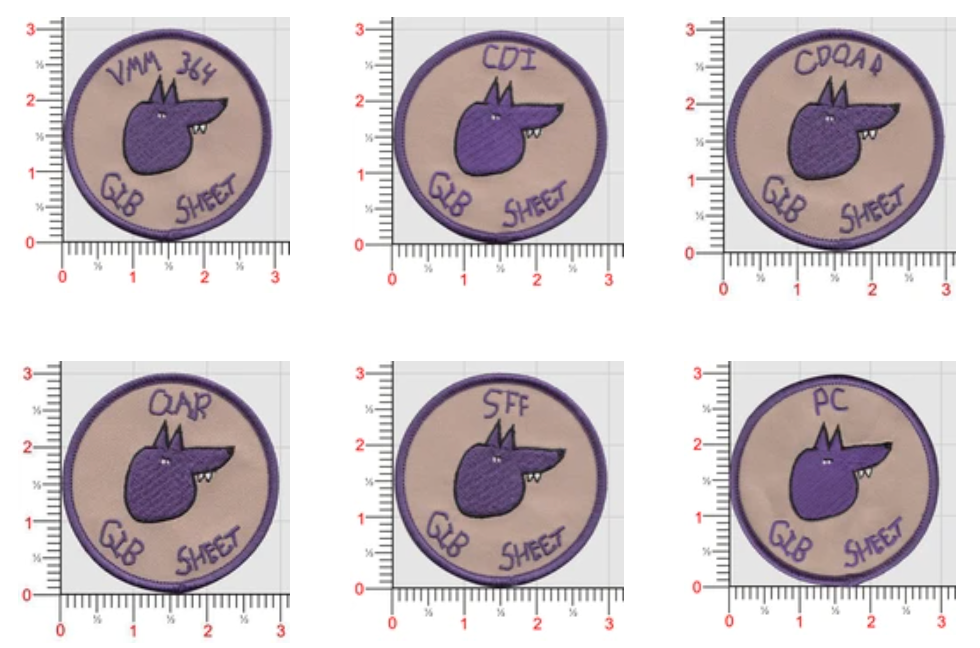 Official VMM-364 Purple Foxes "Special Fox" Qual patches