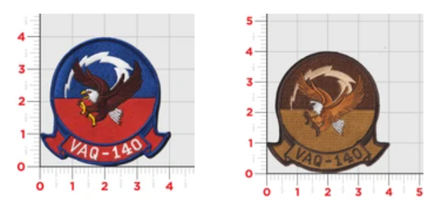 Officially Licensed US Navy VAQ-140 Patriots Squadron Patches