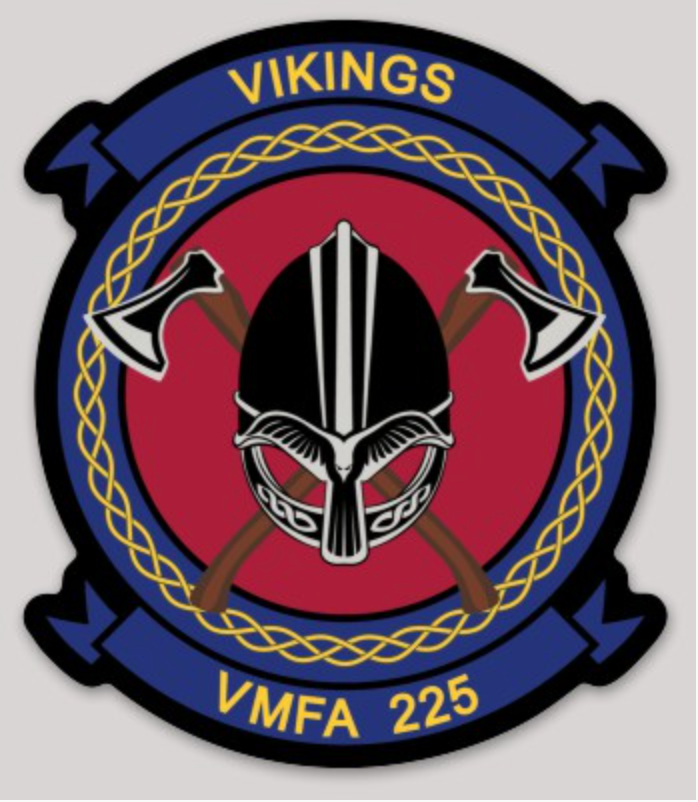 Officially Licensed USMC VMFA-225 Vikings Squadron stickers